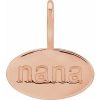 14K Rose Nana Charm/Pendant