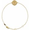 14K Yellow Miraculous Mary Bracelet