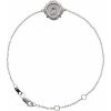 14K White Miraculous Mary Bracelet