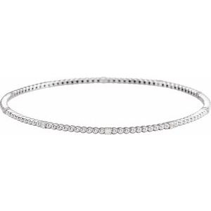 1/3 Ctw Natural Diamond Bangle Bracelet