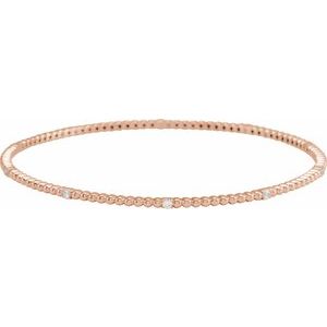 1/3 Ctw Natural Diamond Bangle Bracelet