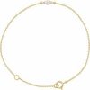 14K Yellow 1/4 CT Lab-Grown Diamond 6 1/2-7 1/2″ Bracelet