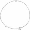 14K White 1/4 CT Lab-Grown Diamond 6 1/2-7 1/2″ Bracelet