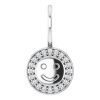 Sterling Silver Smiley Face Charm/Pendant Mounting