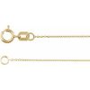 14K Yellow .65 mm Diamond-Cut Cable 7″ Chain