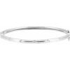 14K White 1/4 CTW Lab-Grown Diamond Bangle 6″ Bracelet