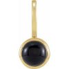 14K Yellow Natural Black Onyx Charm/Pendant