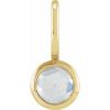 14K Yellow 1/3 CT Rose-Cut Natural Diamond Charm/Pendant