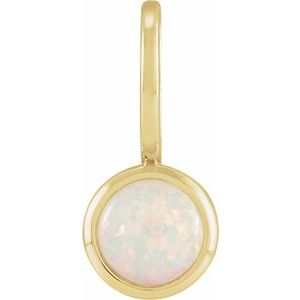 Natural White Opal Pendant