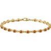 14K Yellow Natural Citrine 7 1/4″ Line Bracelet