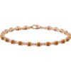 14K Rose Natural Citrine 7 1/4″ Line Bracelet