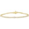 14K Yellow 1 3/4 CTW Lab-Grown Diamond 7″ Line Bracelet