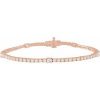 14K Rose 1 3/4 CTW Lab-Grown Diamond 7″ Line Bracelet