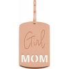 14K Rose Girl Mom Charm/Pendant