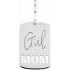 Sterling Silver Girl Mom Charm/Pendant