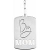 14K White Boy Mom Charm/Pendant