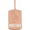 14K Rose Boy Mom Charm/Pendant