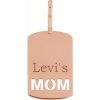 14K Rose Engravable Mom Charm/Pendant