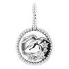 Platinum 2 mm Round Taurus Accented Zodiac Charm/Pendant Mounting