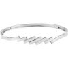 14K White Hinged Bangle 6 1/2″ Bracelet