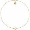 14K Yellow Shell 9″ Anklet