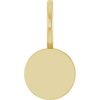 14K Yellow Engravable Disc Charm/Pendant