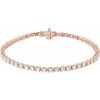 14K Rose 2 1/2 CTW Lab-Grown Diamond 7″ Line Bracelet