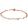 14K Rose 3 CTW Lab-Grown Diamond 7 1/4″ Line Bracelet