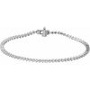 14K White 2 CTW Natural Diamond 7 1/4″ Line Bracelet