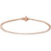 14K Rose 1 1/2 CTW Natural Diamond 7 1/4″ Line Bracelet