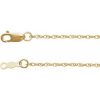 18K Yellow  1.25 mm Rope Adjustable 16-18″ Chain