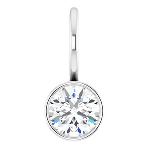 Solitaire Bezel-Set Charm Pendant Mounting