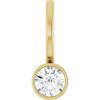 14K Yellow 1/6 CTW Natural Diamond Charm/Pendant