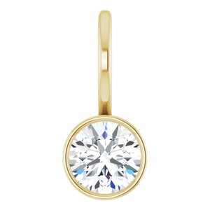 Solitaire Bezel-Set Charm Pendant Mounting