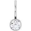 14K White 1/5 CTW Natural Diamond Charm/Pendant