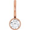 14K Rose 1/5 CTW Natural Diamond Charm/Pendant