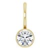 14K Yellow 4.5 mm Round Solitaire Charm/Pendant Mounting