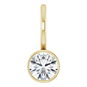 Solitaire Bezel-Set Charm Pendant Mounting