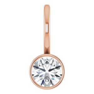 Solitaire Bezel-Set Charm Pendant Mounting