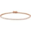 14K Rose 1 5/8 CTW Lab-Grown Diamond Line 7″ Bracelet