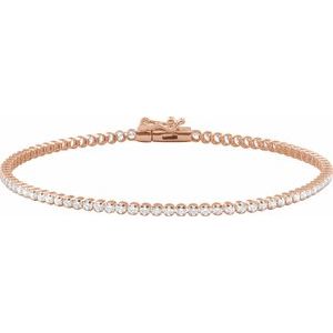 1 5/8 Ctw Lab-Grown Diamond Line Bracelet