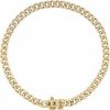 14K Yellow 1/2 CTW Natural Diamond Link 7 1/4″ Bracelet