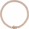 14K Rose 1/2 CTW Natural Diamond Link 7 1/4″ Bracelet