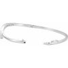 14K White 3/4 CTW Natural Diamond Journey Bangle 6 1/2″ Bracelet