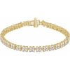 14K Yellow 5 1/3 CTW Lab-Grown Diamond Line 7 1/4″ Bracelet