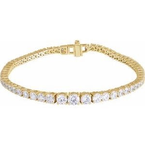 6 Ctw Lab-Grown Diamond Line Bracelet