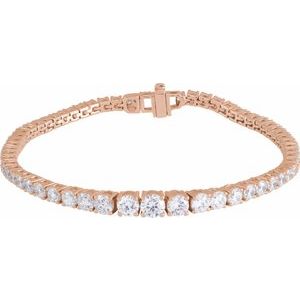 6 Ctw Lab-Grown Diamond Line Bracelet