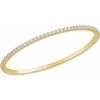 14K Yellow 5 CTW Natural Diamond Stackable Bangle 8″ Bracelet