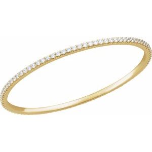 4 Ctw Natural Diamond Bangle Bracelet