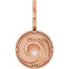 14K Rose 1.5 mm Round Accented Water Element Pendant Mounting